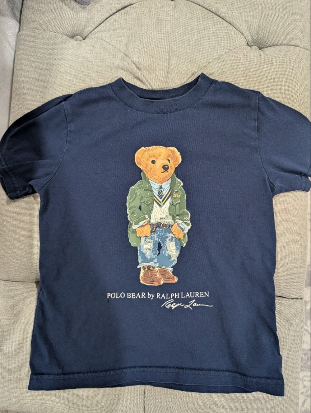 Polo by Ralph Lauren Navy Tee with Polo Bear Graphic